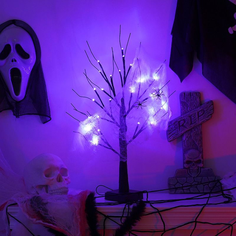 Eerie Light Up Halloween Tree 